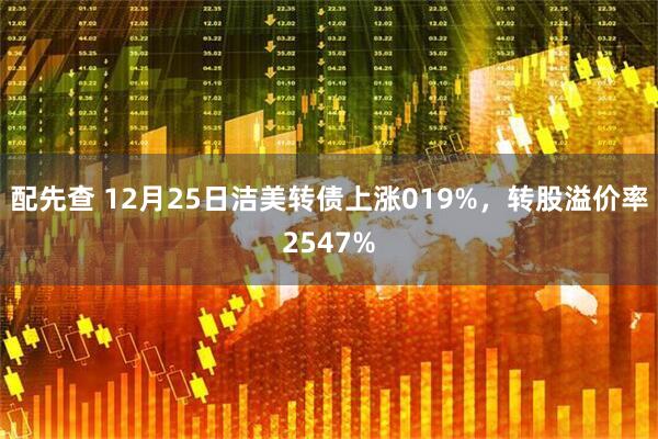 配先查 12月25日洁美转债上涨019%，转股溢价率2547%
