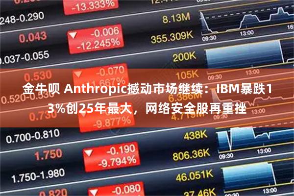 金牛呗 Anthropic撼动市场继续：IBM暴跌13%创25年最大，网络安全股再重挫